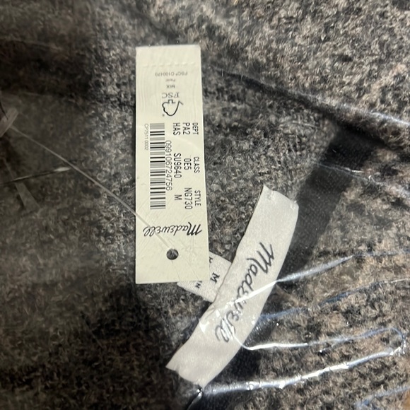 Madewell Wool Sweater Coat in Plaid - Picture 2 of 5